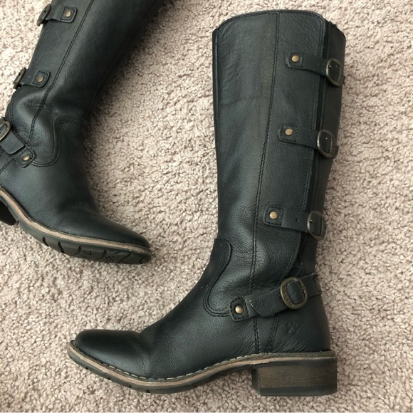 Kickers Boots Womens Size EU 36 US 5 Dark Brown Buckle - Picture 3 of 9